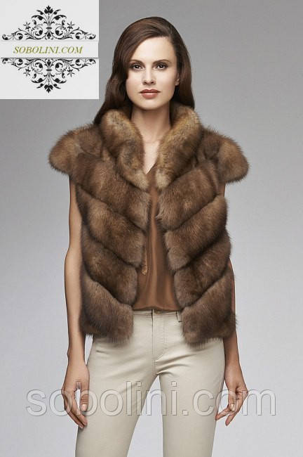 меховой жилет из куницы меховой жилет из куницы