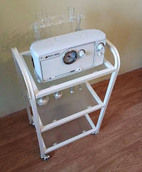 Візок косметологічний/маніпуляційний на 3 полиці. Етажерка косметологічна. Стіл для косметолога