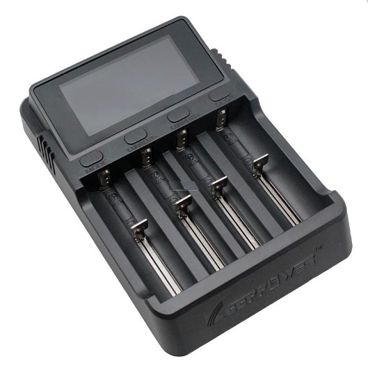 Зарядний пристрій для акумуляторів L4 Keeppower LCD USB + блок живлення, фото 1