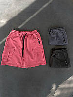 Мужские шорты Карго кораловые летние | Бриджи спортивные повседневные на лето