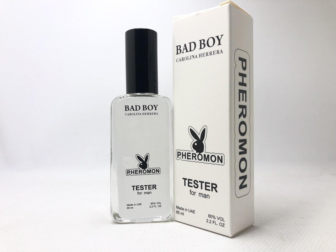 Тестер чоловічий з феромонами Carolina Herrera Bad Boy ( Кароліна Херрера Бед Бой) 65 мл, фото 1