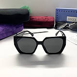 Жіночі сонцезахисні окуляри GG (29160) black, фото 2