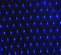 Гирлянда "Сетка квадратная" 260 LED синяя 1,5 * 1,5м