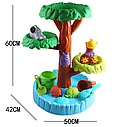 Дитяча іграшкова пісочниця з набором пасочок HG 1125 4-х поверхове дерево з пташками для піску та води, фото 7