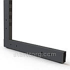 Опора пристінна LUKA-220, h 2200мм (60*30*2,0мм) під нижню полку. Нога стійка, нога опора, торгове обладнання, фото 2