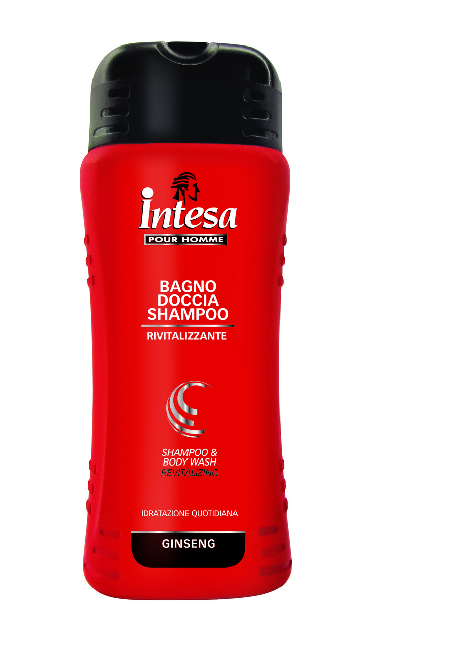 Шампунь-гель для душу INTESA POUR HOMME BATH & SHOWER SHAMPOO GINSENG