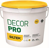 Siltek Decor Pro Декоративная штукатурка армированная микроволокном Камешковая 2 мм База DА 25 кг ( Силтек )