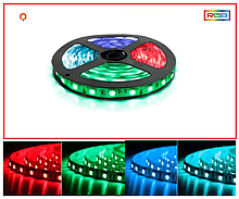 Світлодіодна стрічка 12 V 14.4 W/m 60led/m OEM ST-12-5050-60-RGB-20 негерметична