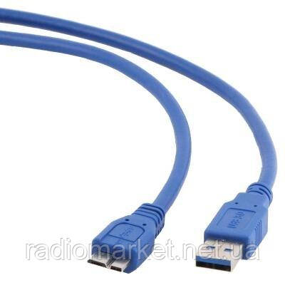 Шнур штекер USB(A) - штекер micro USB(B) 5 pin , version 3.0, 1,8метра, фото 1