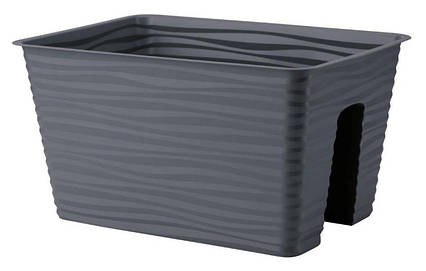 Горщик балконний Form Plastic Сахара 40 Антрацит