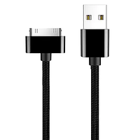 Кабель Usb Iphone 3G black с обмоткой 3м