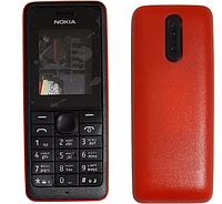 Корпус Nokia 106 black-red