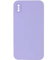 Силікон "Оригінал Велюр" iPhone X\XS Light Violet