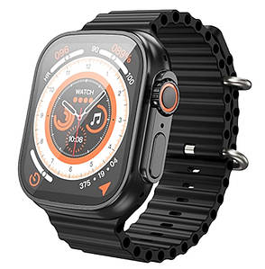 Смарт годинник Smart Watch HOCO Y12 Ultra вологостійкий для iOS та Андроїд Чорний, фото 1