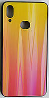 Силиконовый чехол "Стеклянный Shine Gradient" Samsung A107 / A10S (Sunset red) №5