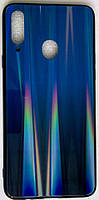 Силиконовый чехол "Стеклянный Shine Gradient" Samsung A207 / A20S (Deep blue) # 10