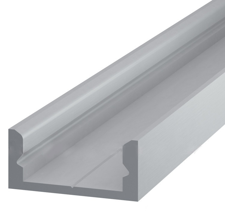 Накладний алюмінієвий профіль для LED підсвічування 7 мм, 2,0 м, без покриття