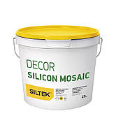 Siltek Decor Silicon Mosaic Силікон-акрилова декоративна штукатурка Мозаїка 25 кг ( Сілтек )