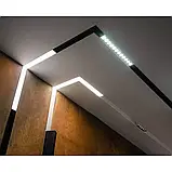 Готовий трековий світильник із лінзами Vela Domino GRILLE-10 3х15W 1.5m, фото 7