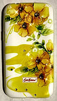 Силиконовый чехол "Ultra Slim Flowers" для Samsung J1 / J100 (# 15)