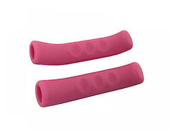 Силіконові накладки на гальмівні ручки, пара, Рожеві ORG