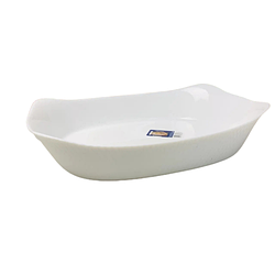 Біле блюдо для запікання та подачі прямокутне Люмінарк Smart Cuisine Wavy 340x250мм Q8155