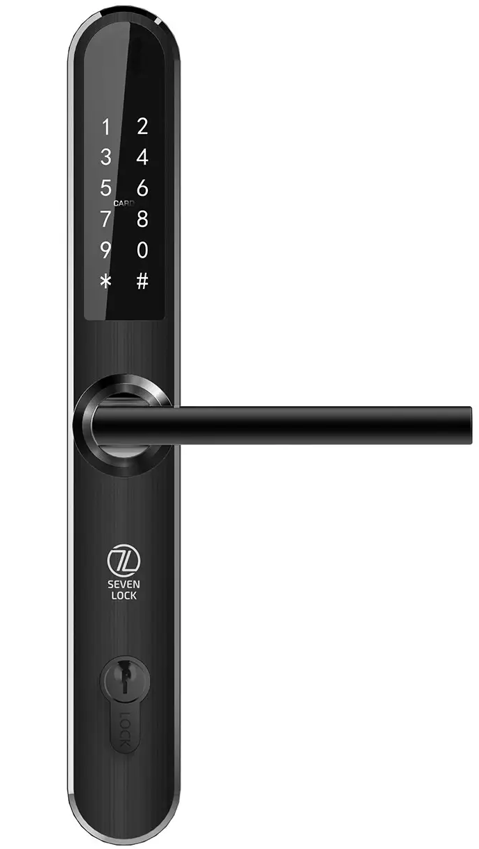 Розумний дверний замок SEVEN LOCK SL-7761B black