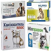 Антигельмінтні таблетки для котів та собак