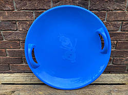 Санки-льодянка Тарілка/ Пластикові санки/льодяника "Сніговик" Блакитна ORG