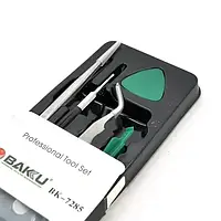 Набор инструментов BAKKU BK-7285 для IPhone (пинцеты прямой и изогнутый,2 инстр. для разборки,отв