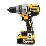 Дрель-шуруповерт аккумуляторная бесщеточная DeWALT DCD991P2, фото 3