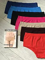 Трусики-шорти короткі безшовні Giulia Culotte Vita Bassa різні кольори S/M L/XL, фото 4