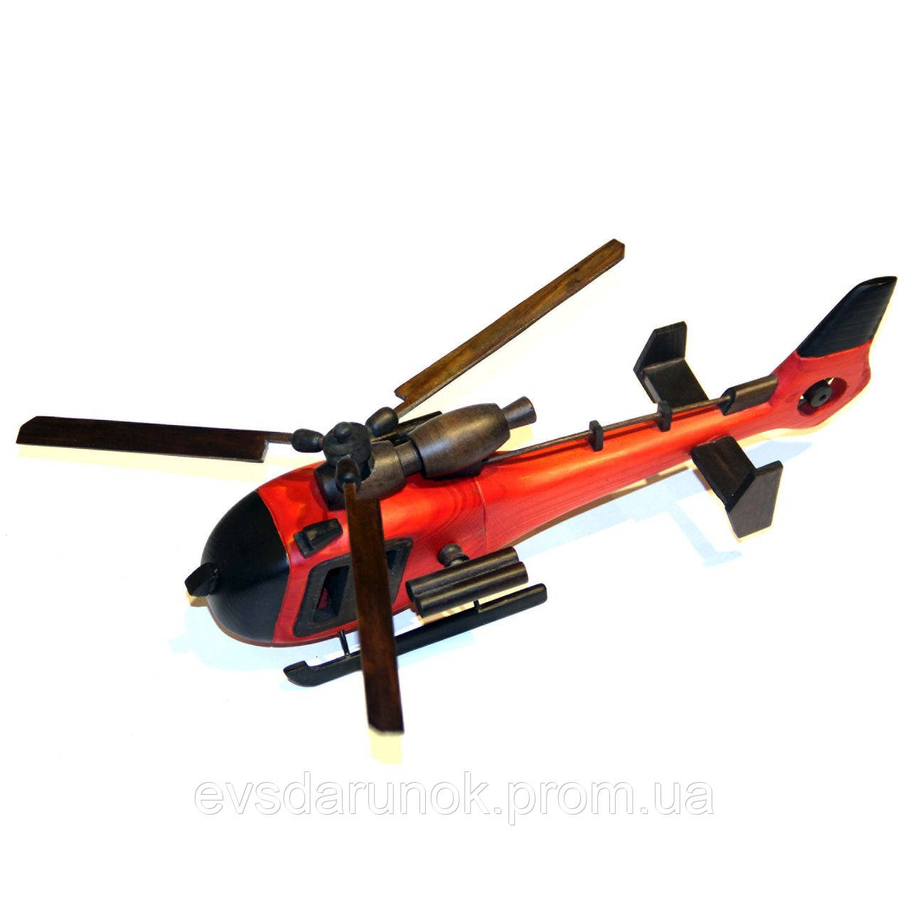 Модель вертолета сувенир из натурального дерева - фото 1 - id-p310888517