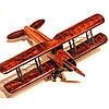 Модель літака біплана дерев'яна N2, фото 4