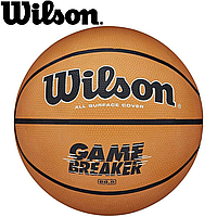 Мяч баскетбольный спортивный игровой мяч для баскетбола Wilson Gambreaker Bskt Orange,размер №6