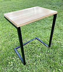Приставний столик (дерево+метал), висота 62см