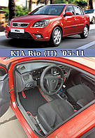 ЄВА килимки KIA Rio II 2005-2011. EVA килими Кіа Ріо 2