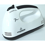 Потужний побутовий міксер із чашею Crownberg CB-7321 Білий 300W, фото 4
