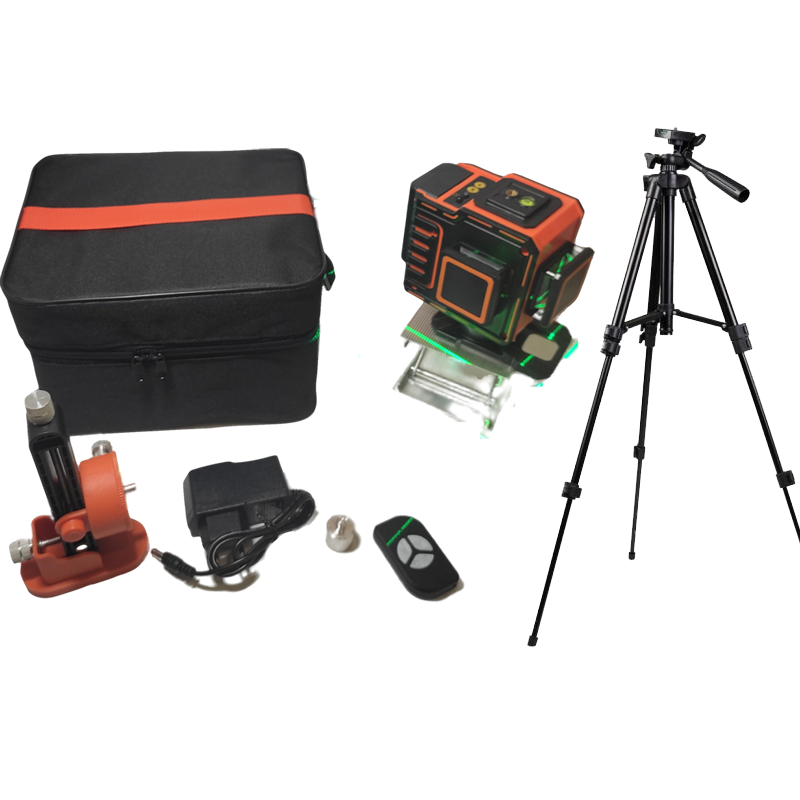 Лазерний рівень нівелір Hilda 3D 12 ліній (нижній горизонт) + Пульт, фото 1