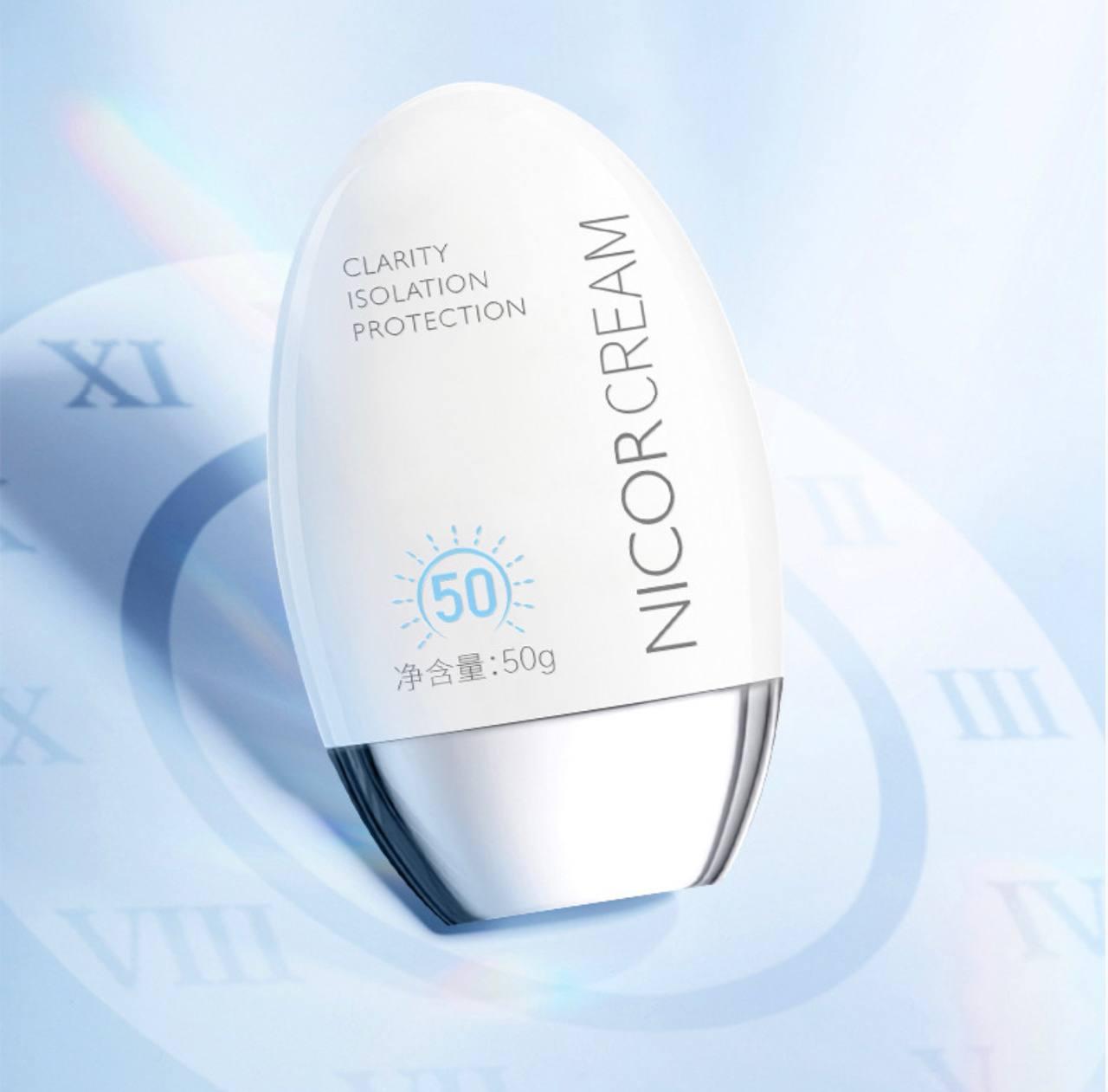 Сонцезахисний крем для обличчя та тіла Nicor SPF50, 50 г, фото 1