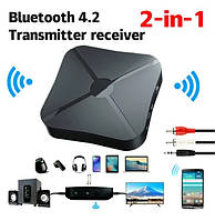 KN319 бездротовий Bluetooth аудіо приймач передавач 3,5 мм AUX роз'єм Краща ціна + Подарунок