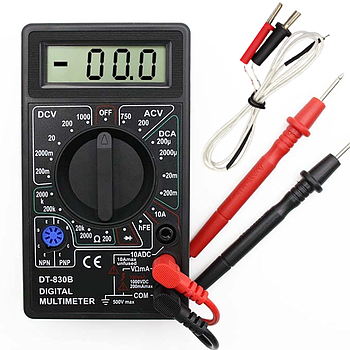 Мультиметр цифровий DT-838 / Тестер напруги зі звуком та дисплеєм / Вольтметр амперметр термопара