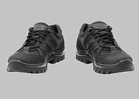 Кросівки демісезонні чорні шкіра+тканина Модель-10 Чорні