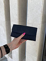 Жіночий шкіряний гаманець клатч SOPHIE синій