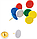 Кнопки кольорові з пластиковим покриттям, 100 шт. BUROMAX BM.5176, фото 2