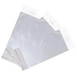 Пакет прозорий п/п європідвіс з липким краєм розмір 9х19+3 щільність 25 мкр 1000 шт/уп., фото 3