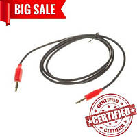AUX кабель Hoco UPA11, TRS 3.5mm, 100 см, черный, силиконовый, TRS 3,5 мм до TRS 3,5 мм