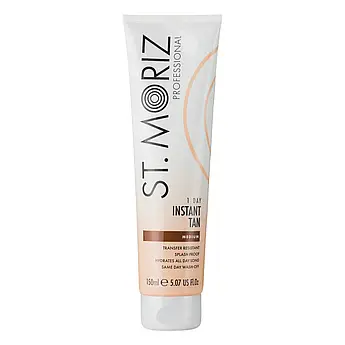 Змивний лосьйон-автозасмага швидкої дії St. Moriz Professional Instant Wash Off Tan Medium 150 мл