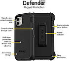 Захисний чохол OtterBox Defender Series Black з кліпсою для iPhone 11, фото 6