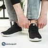 Модні чоловічі кросівки в чорному кольорі для чоловіків, фото 6